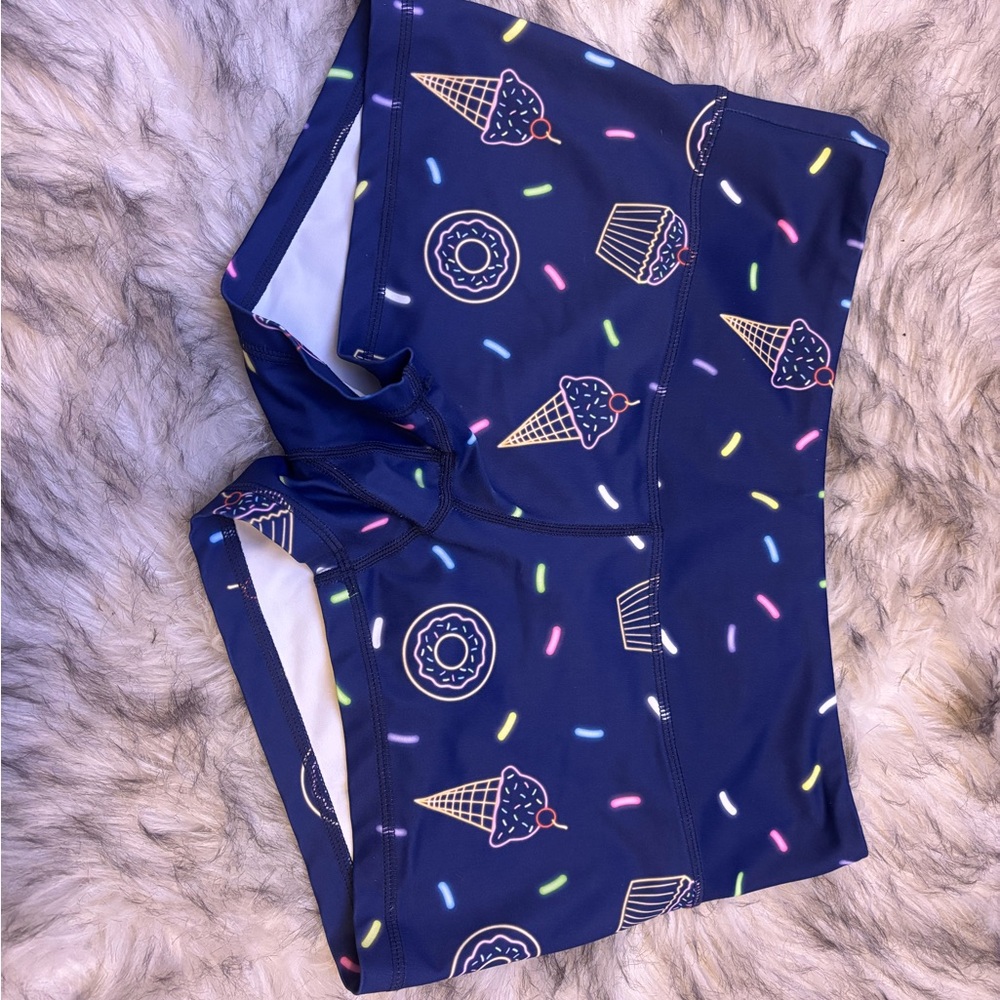 Feed Me Fight Me Blue Ice Cream Athletic Shorts
